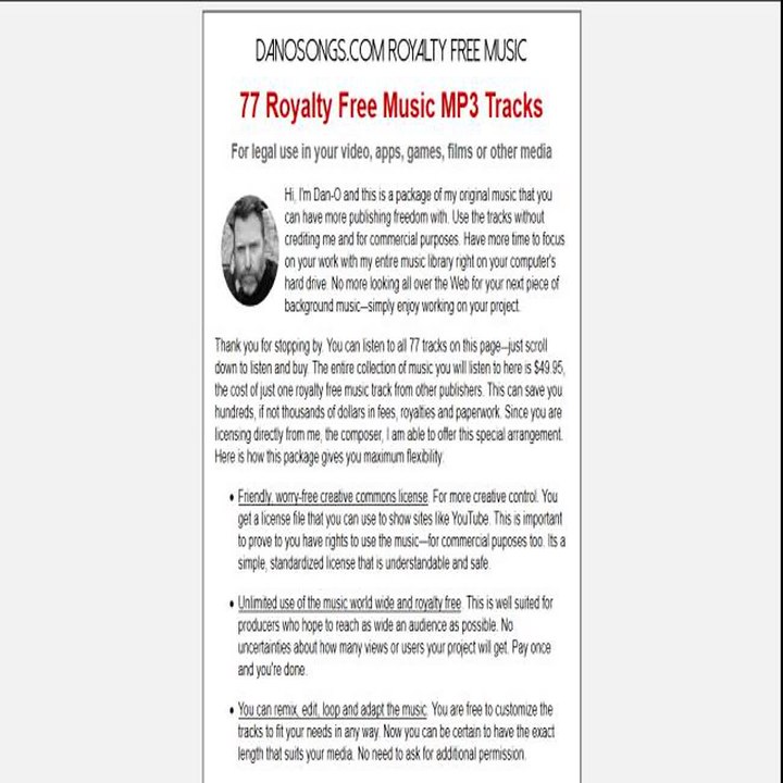 77 Royalty Free Music MP3 Tracks