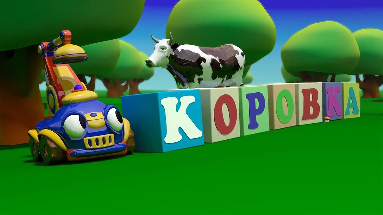 Мультфильмы про машинки - Подъёмный Кран Стёпа - мультфильм про котика