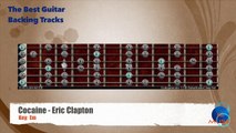 Cocaine - Eric Clapton Guitar Backing Track with scale map _ Chart