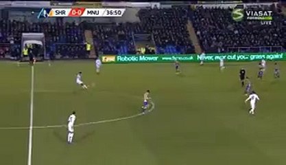 0 - 1 Chris Smalling Shrewsbury v. Manchester United (FA Cup) 22.02.2016 HD