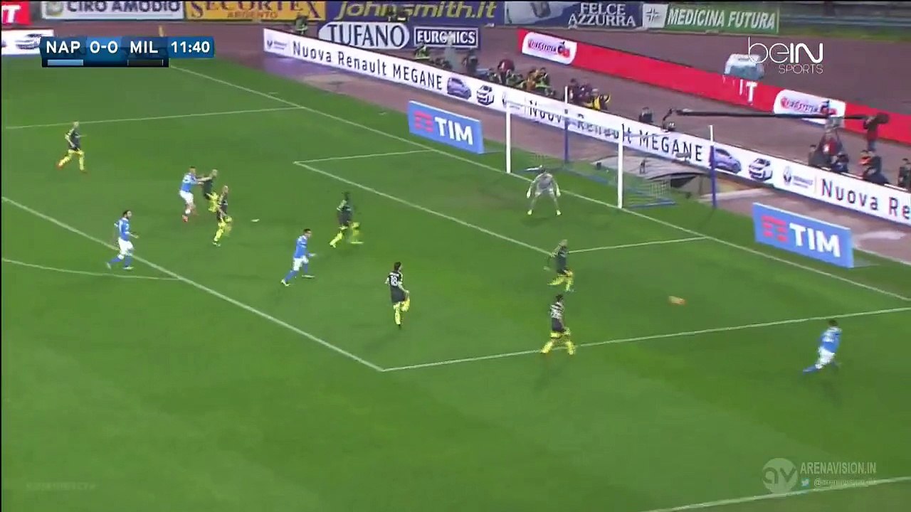 Jorginho Fantastic Long Shot - Napoli v. AC Milan 22.02.2016 HD