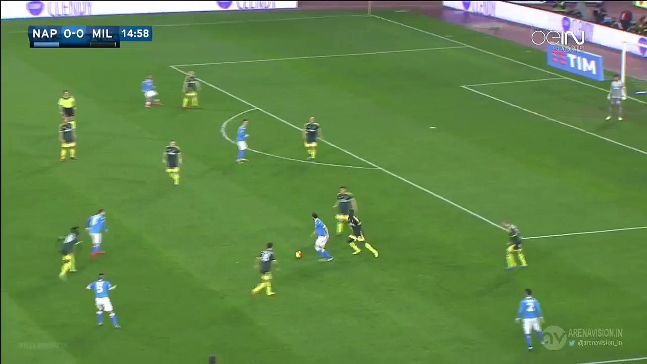 Lorenzo Insigne Super Chance - Napoli v. AC Milan 22.02.2016 HD