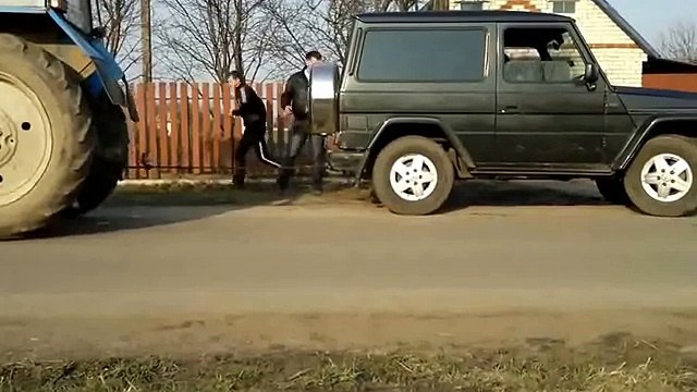 Перетягивание, Гелендваген против трактора, кто сильнее