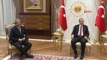 Cumhurbaşkanı Erdoğan, İtalya Dışişleri Bakanı Gentiloni'yi Kabul Etti