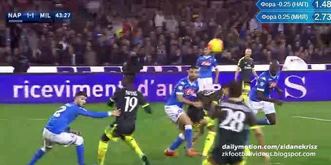 1-1 Giacomo Bonaventura Goal HD - Napoli 1-1 AC Milan 22.02.2016 HD