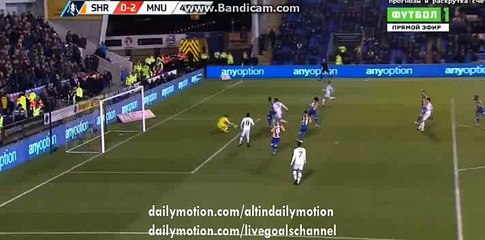 Anthony Martial Dives For Penalty - Shrewsbury Town FC vs Manchester United - FA Cup - 22.02.2016
