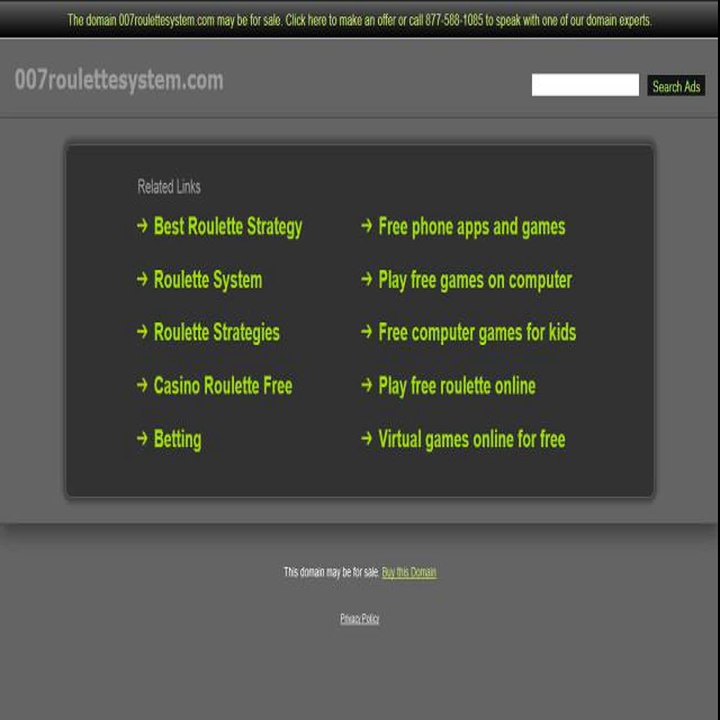 007 Roulette System