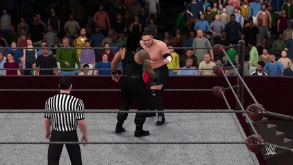 WWE 2K16 samoa joe v roman reigns