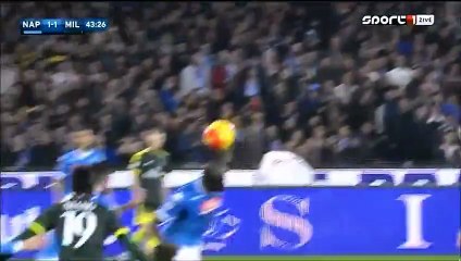 1-1 Giacomo Bonaventura Goal Italy  Serie A - 22.02.2016, SSC Napoli 1-1 AC Milan