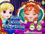 Frozen Baby Care Game Episodes-(Baby Anna Flu Caring Gameplay)-New Baby Princess Anna Games