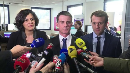 Manuel Valls défend le projet de loi sur le travail à Mulhouse
