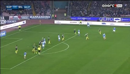 Dries Mertens Incredible Hits The Post - Napoli 1-1 AC Milan 22.02.2016 HD - Video Dailymotion