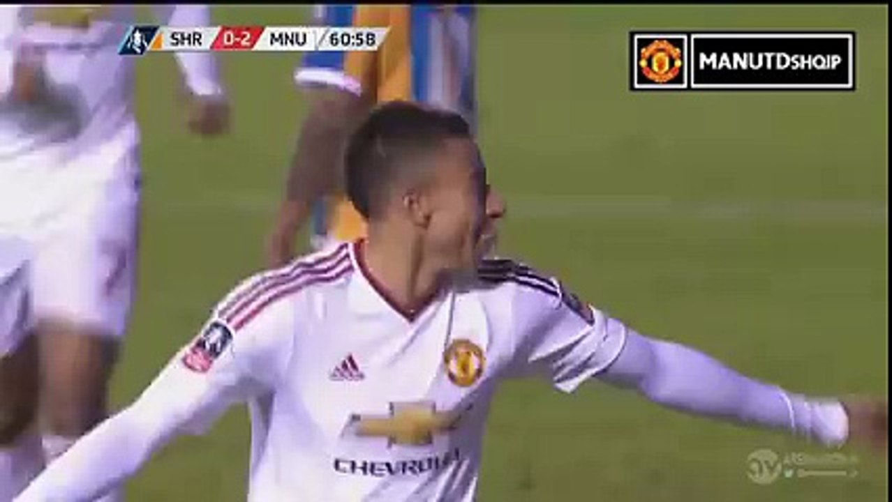 Shrewsbury Town 0-3 Manchester United. Jesse Lingard.