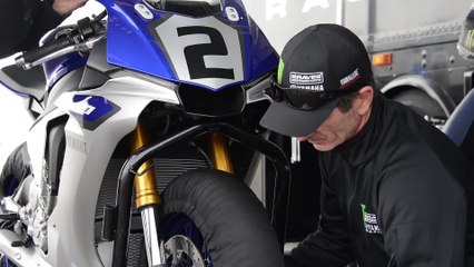 Beaubier's first laps on 2015 Yamaha R1 superbike