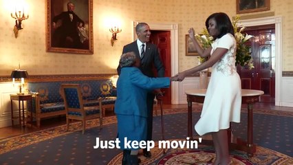 Etats-Unis: à 106 ans, elle danse avec les Obama