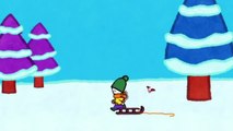 Louie dibujame el Invierno y la Navidad - Compilación | Dibujos animados para niños