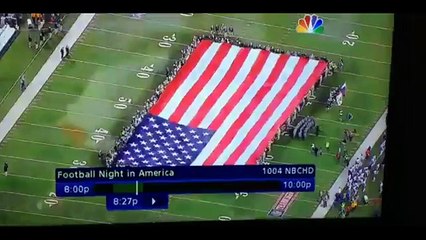 Extremely Patriotic during national anthem