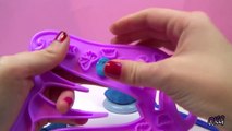 Sofia Tea Party Ep.3 - Guest Princess Cinderella - Making Play Doh Blue Purple Dress