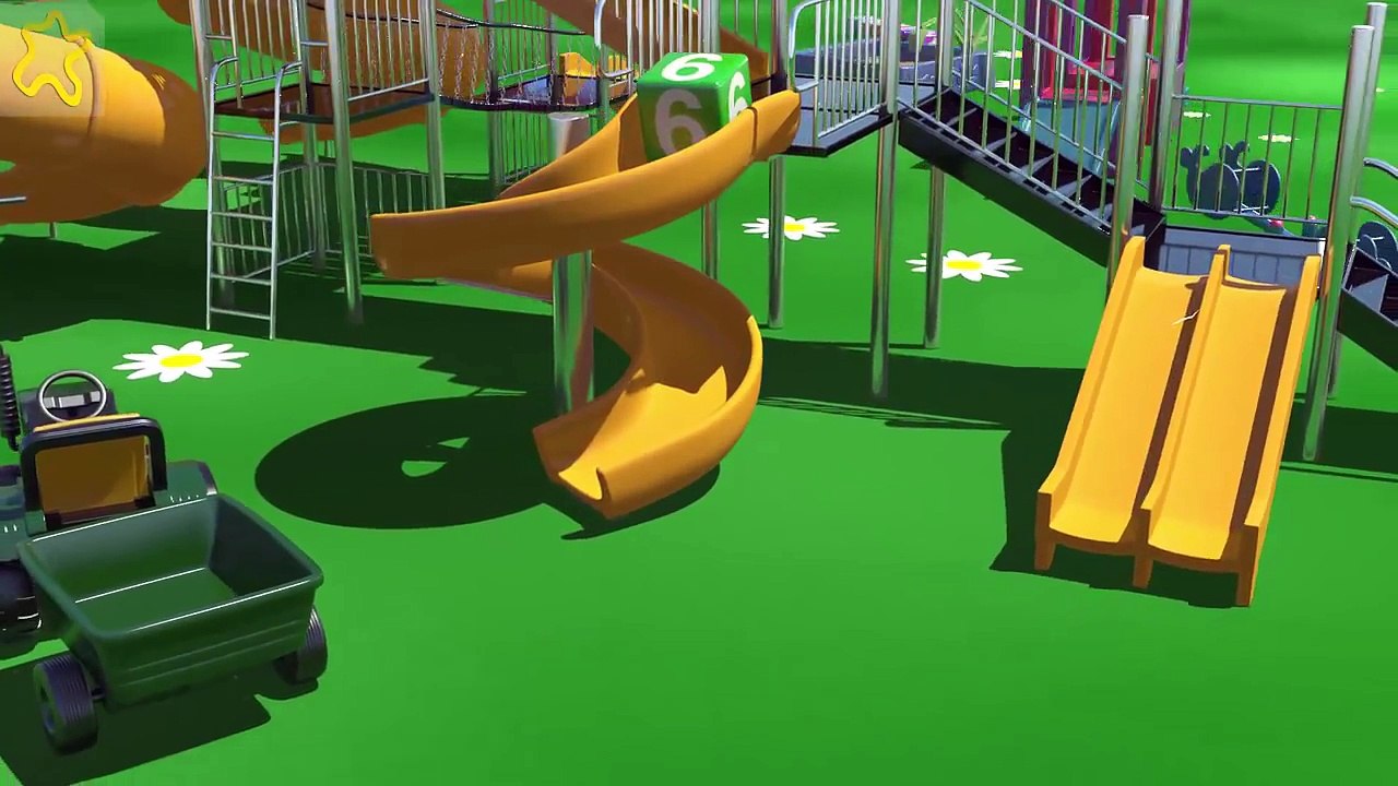 Çizgi film İş Makineleri Traktör Bölüm 4 (Sayılar öğreniyoruz)