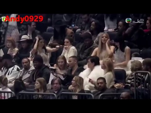 Kim Kardashian, Khloé Kardashian, And Lamar Odom Attended Kanya West Fashion Show 2016.