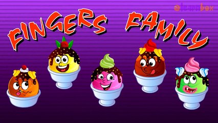 Ice Cream Cartoons Animation Singing Finger Family Nursery Rhymes for Preschool Childrens