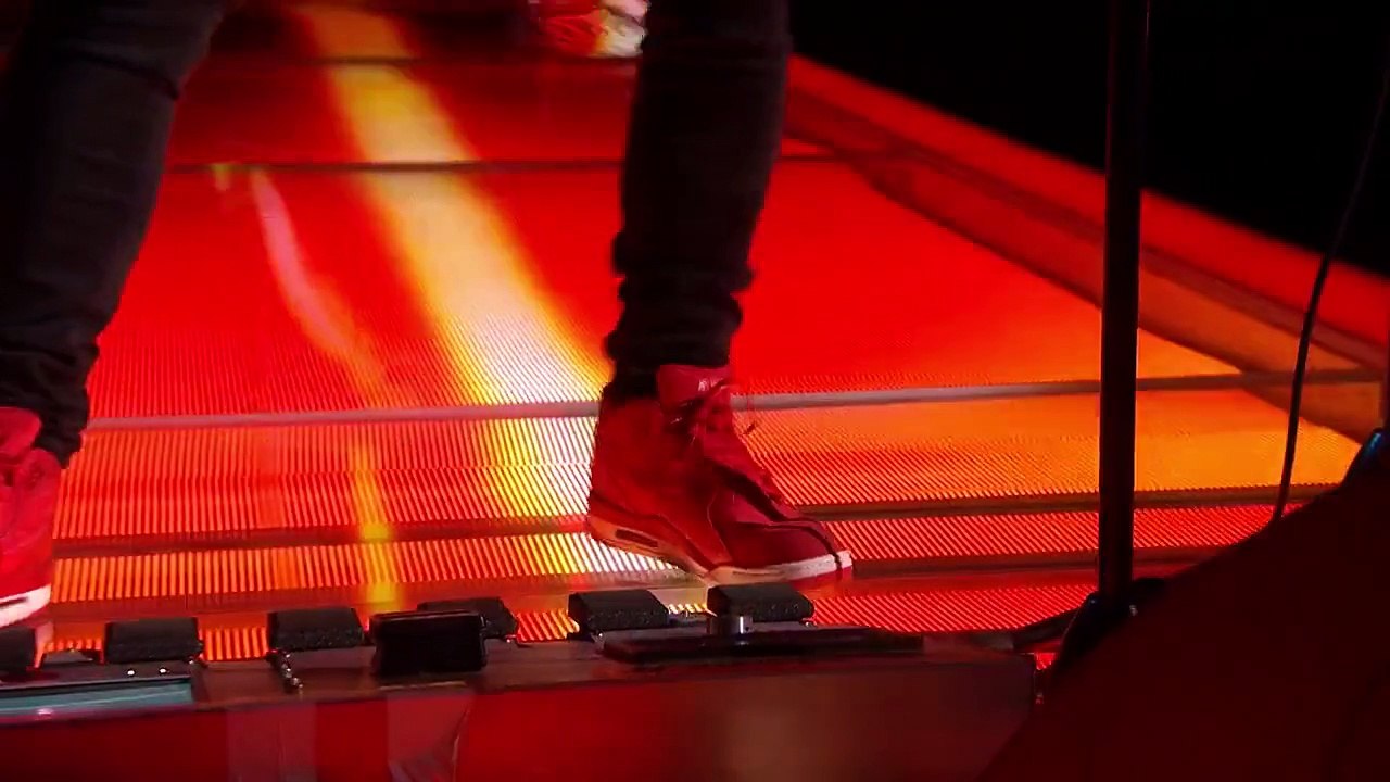 Wicked performance! All produced with 1 foot, 1 guitar & 1 voice!
