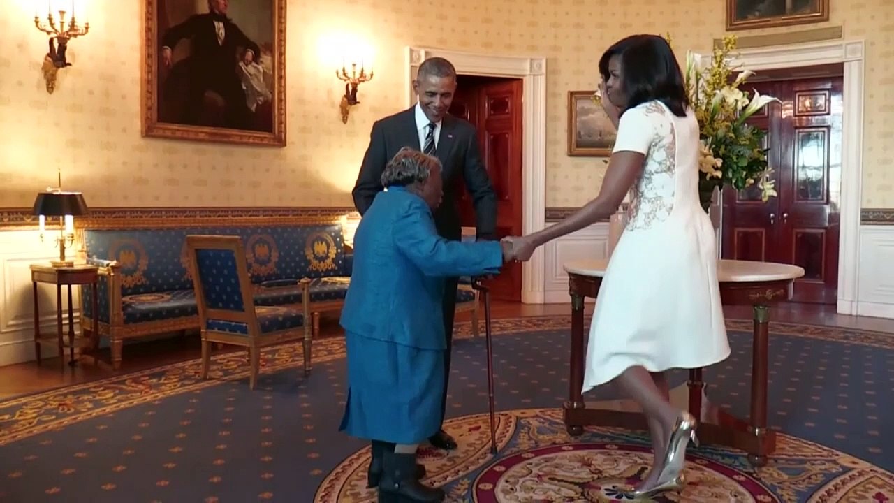 106-Jährige tanzt mit Obama im Weißen Haus