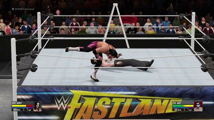 WWE 2K16 bret hart v evil guy