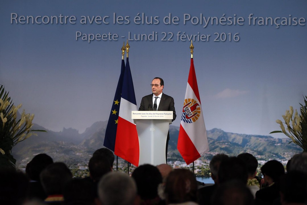 Discours devant les élus de Polynésie française