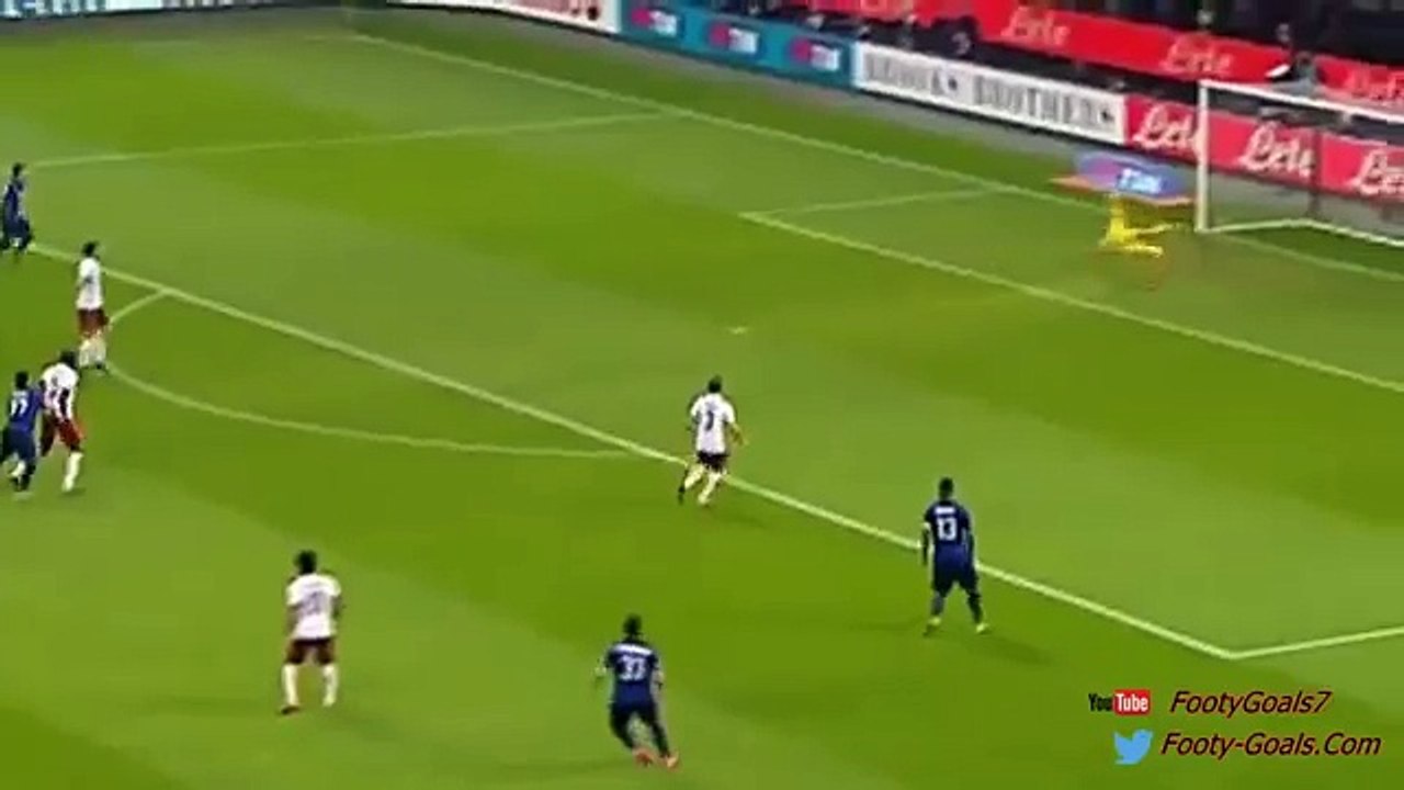 Gary Medel Goal Inter Milan vs AS Roma 1 0 Serie A 2015 HD