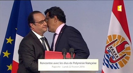 FRANCOIS HOLLANDE EN POLYNESIE - Le discours intégral  du Président de la République en direct de la Présidence sur polynesie1ere.fr