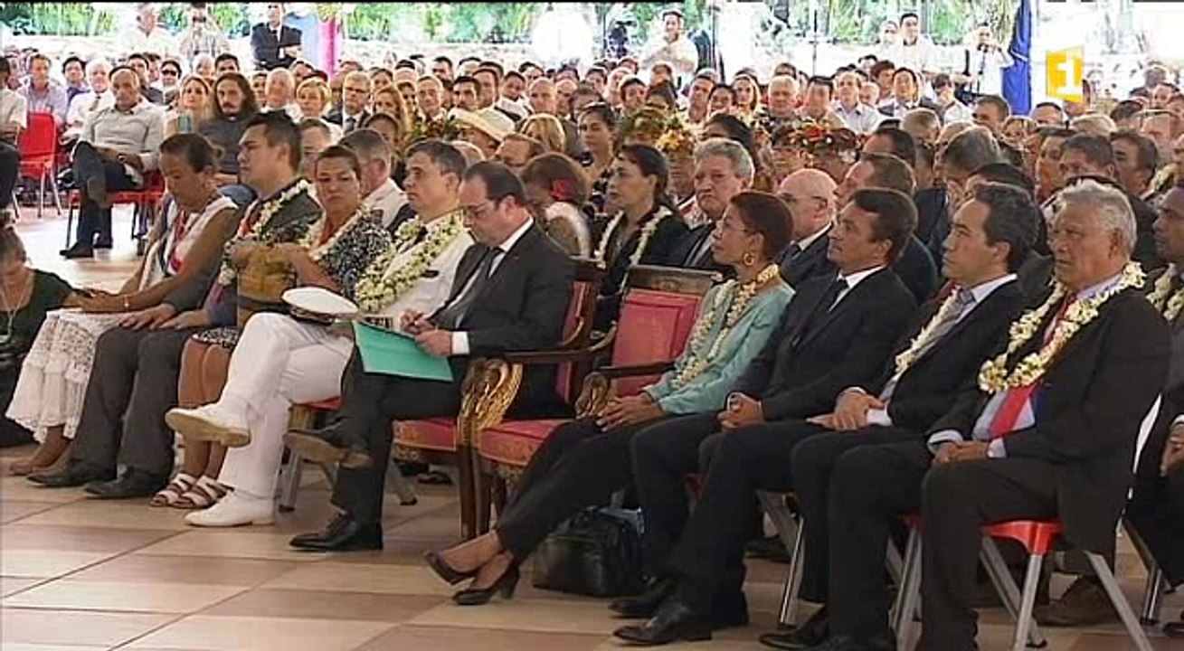 FRANCOIS HOLLANDE EN POLYNESIE - Le discours intégral d'Edouard Fritch, président du Pays, en direct de la Présidence
