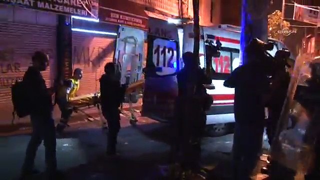 Okmeydanı'nda olaylar gece de devam etti: 4'ü polis 5 yaralı