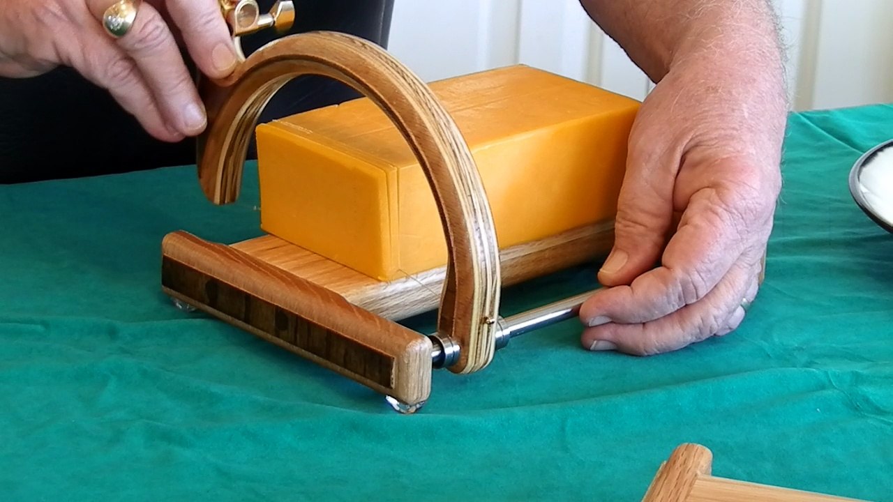 Introducing the Rainbow Wire Cheese Slicer In Action