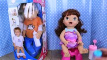 Potty Scotty! POTTY TRAINING BOY DOLL & Toilet for Baby Alive Lucy   Bathtub Peeing?