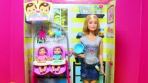 Barbie Baby TWIN Babysitter Babysitting Color Change Boy Girl Feeding Babies Barbie Doll Video