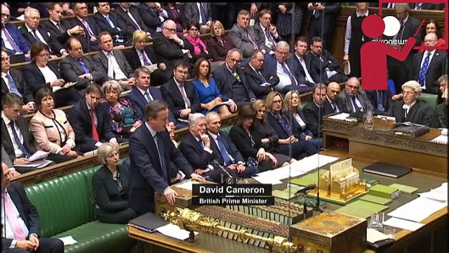 Prime Minister David Cameron tells MPs why Britain must stay in the Europe Union