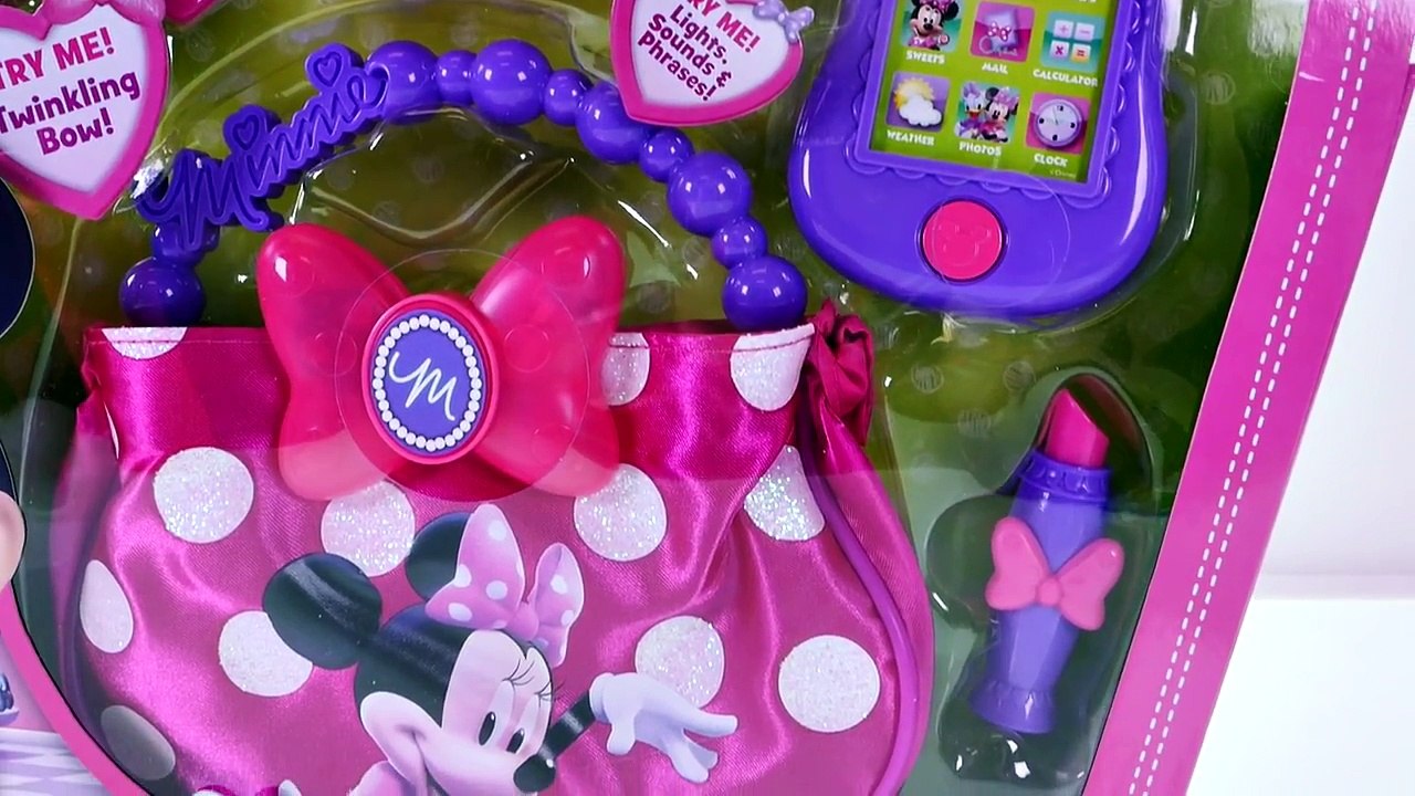 Minnie Mou[-s-e-] Twinkle Bows Electronic Bag with Play Doh Cell Phone Sunglas[-s-e-]s vidéo