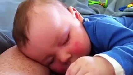 Baby Laughing in his Sleep! Adorable Video