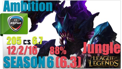 Ambition - Rek'sai Jungle - League of Legends (lol)