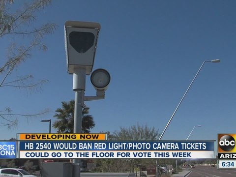 HB 2540 would ban red light/photo camera tickets