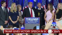 Donald Trump's wife Melania addresses crowd