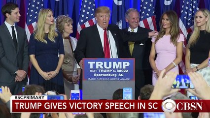Donald Trump's wife Melania addresses crowd
