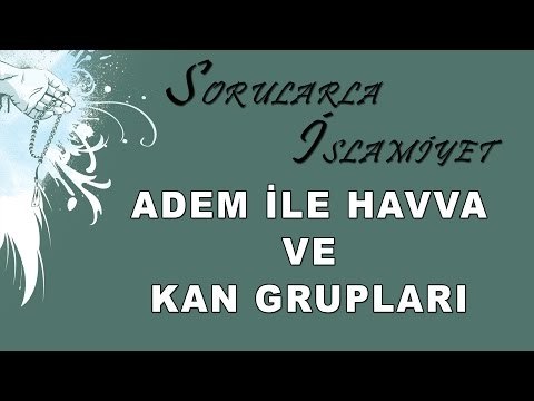 Adem ile Havva ve kan grupları - Sorularla İslamiyet - Sorularla İslamiyet