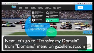 How to transfer my existing domain name to gazellehost.com registrar