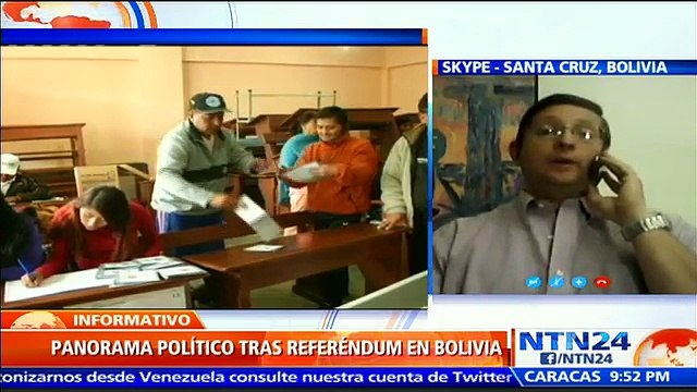 Tribunal Supremo Electoral debe estar recibiendo muchas presiones del Gobierno boliviano: senador Óscar Ortiz a NTN24