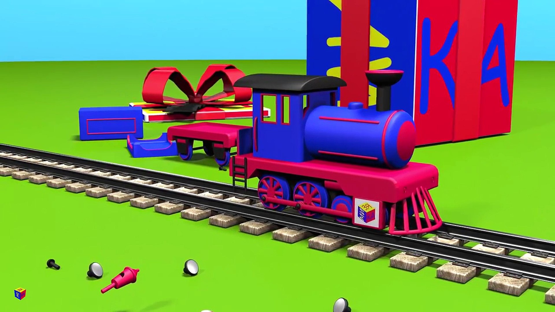 Juego De Construccion Una Locomotora De Vapor Los Trenes Para Ninos Dibujos Animados En Espanol Video Dailymotion