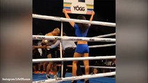 Loaan Smith posts throwback video as ring girl for boxing match _ Daily Mail Online