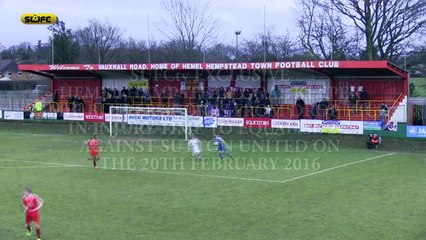 Goal Keeper scores from drop kick in injury time.