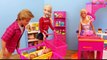 FROZEN Elsa LOST Twins at BARBIE Grocery Store Shopping Baby Dolls Prince Felix DisneyCarToys